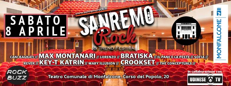 Sanremo rock questa sera Teatro Comunale di Monfalcone, hanno scritto di noi: